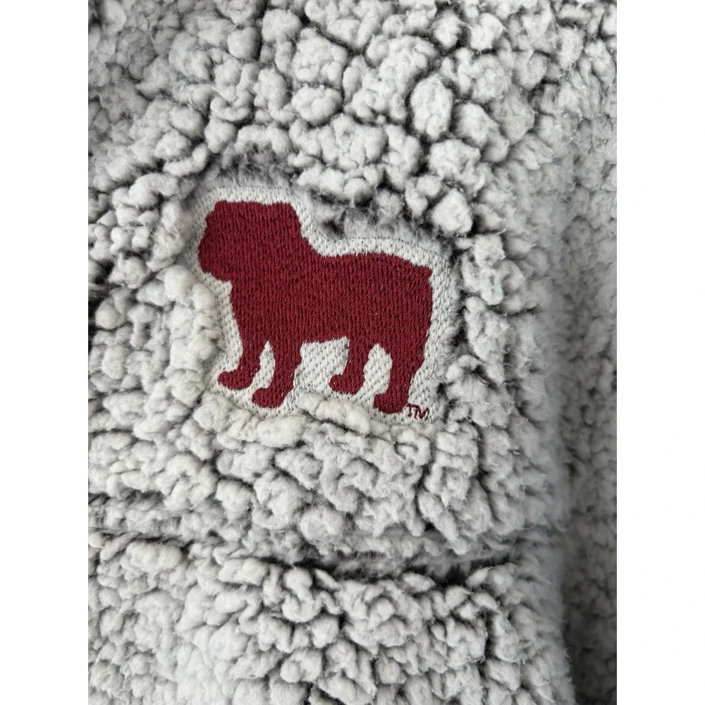 Boxercraft‎ UGA M Quarter Zip Sherpa Pullover University of Georgia Bulldogs